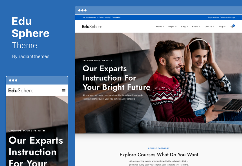 EduSphere Theme - Education & Online Learning WordPress Theme