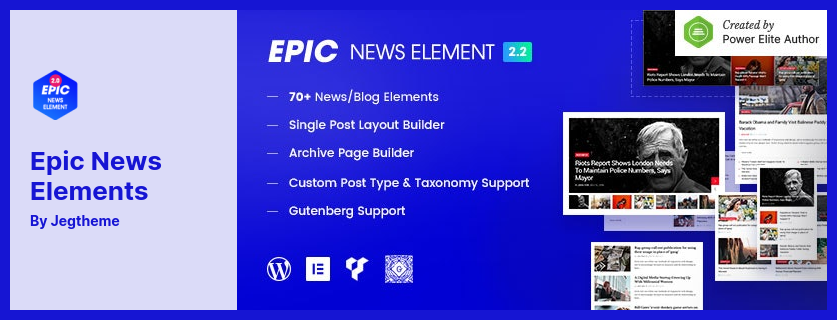 Epic News Elements Plugin - News / Blog Addons for Elementor & WPBakery