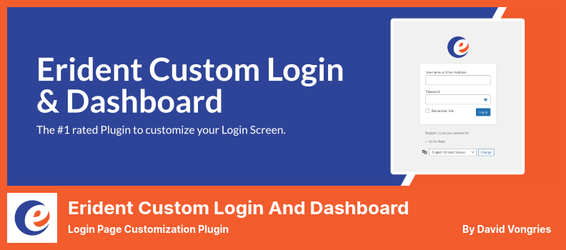 Erident Custom Login and Dashboard Plugin - Login Page Customization Plugin
