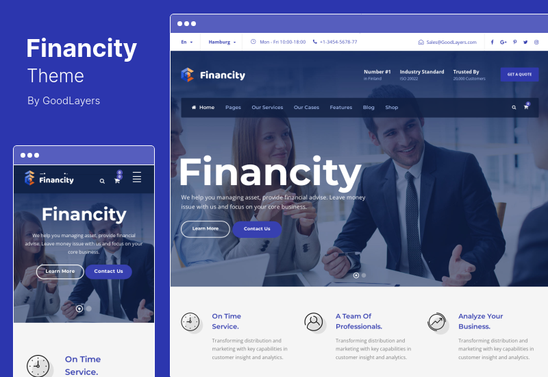 Financity Theme - Business Financial & Finance WordPress Theme