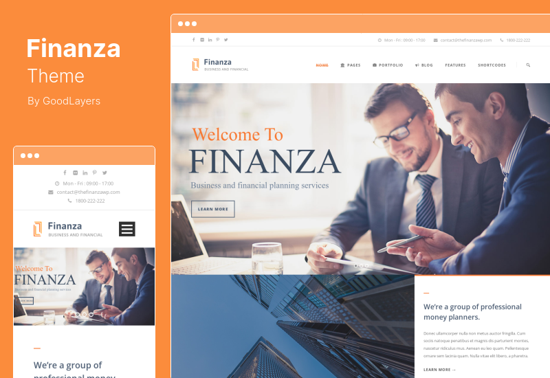 Finanza Theme - Business & Financial WordPress Theme