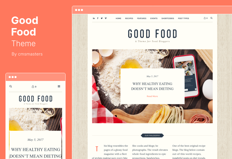 Good Food Theme - Recipe Magazine & Culinary Blog WordPress Theme
