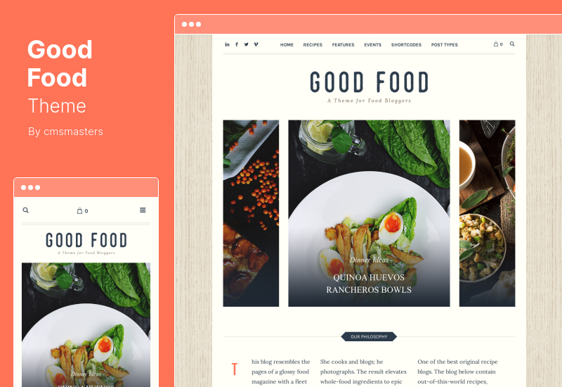 Good Food Theme - Recipe Magazine & Culinary Blog WordPress Theme