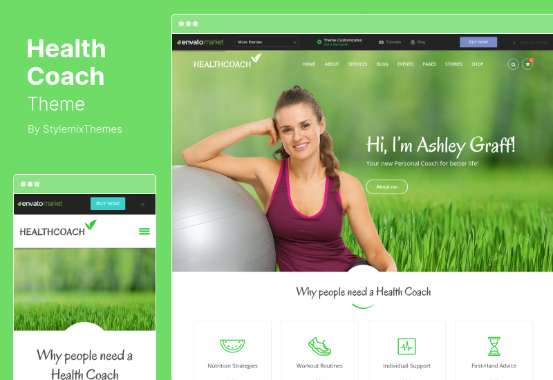 Health Coach Theme - Personal Trainer WordPress theme