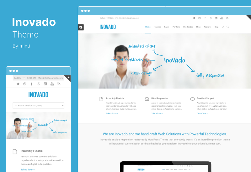 Inovado Theme - Retina Responsive MultiPurpose WordPress Theme