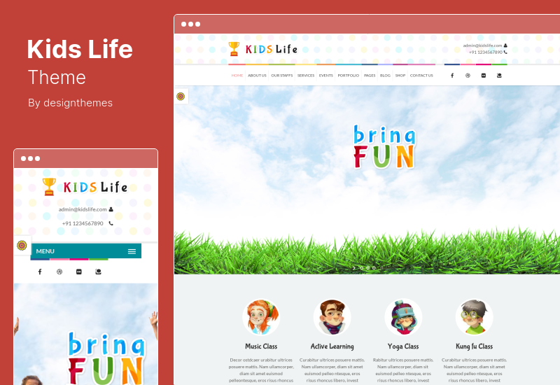 Kids Life Theme - Children School WordPress Theme