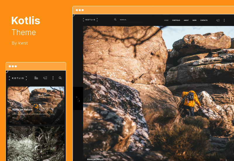 Kotlis Theme - Responsive Photography Portfolio WordPress Theme