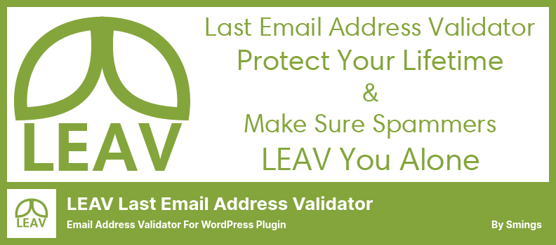 LEAV Last Email Address Validator Plugin - Email Address Validator For WordPress Plugin