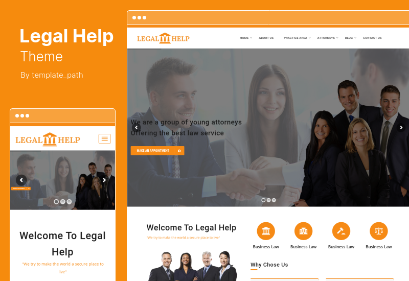 Legal Help Theme - Law Firm WordPress Theme
