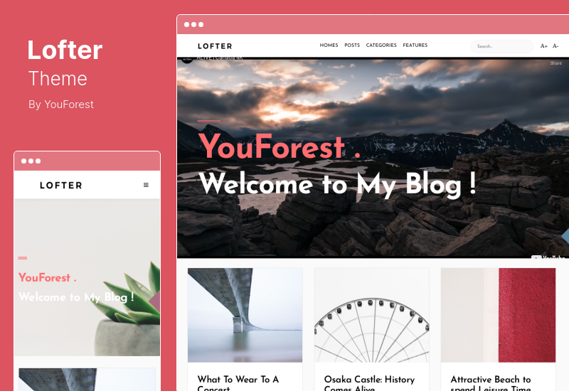 Lofter Theme - Minimalist Adsense WordPress Theme