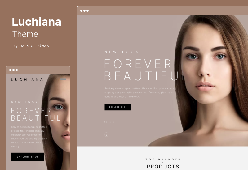 Luchiana Theme - Cosmetics Beauty Shop WooCommerce Theme