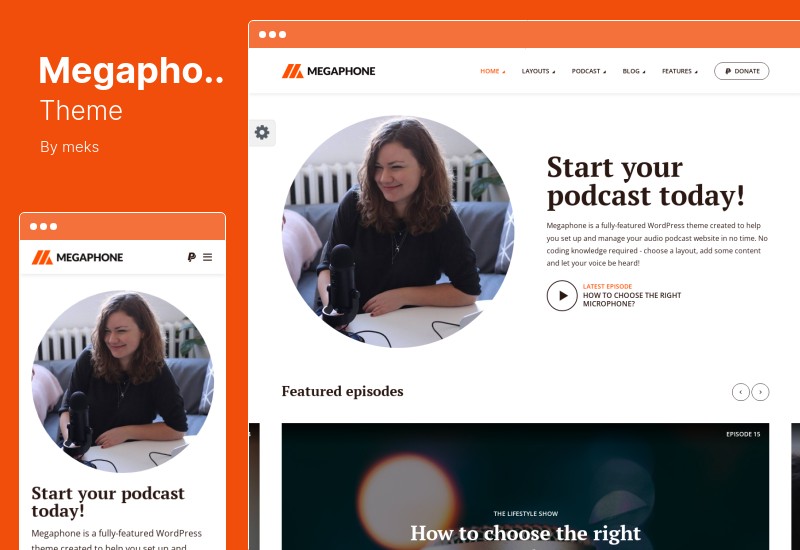 Megaphone Theme - Podcast WordPress Theme