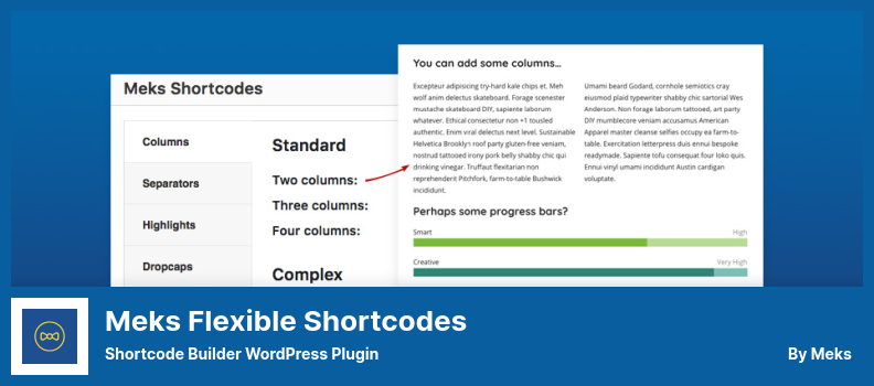 Meks Flexible Shortcodes Plugin - Shortcode Builder WordPress Plugin
