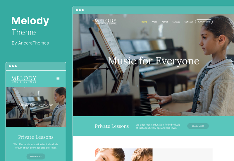 Melody Theme - Arts  Music School WordPress Theme