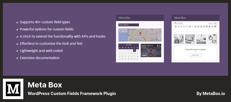Meta Box Plugin - WordPress Custom Fields Framework Plugin