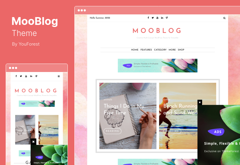 MooBlog Theme - Lifestyle Adsense WordPress Theme