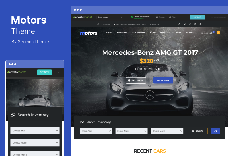 Motors Theme - Car Dealer, Rental & Listing WordPress theme