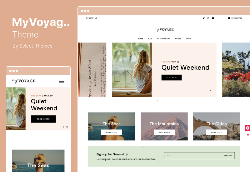 MyVoyage Theme - Travel Blog WordPress Theme