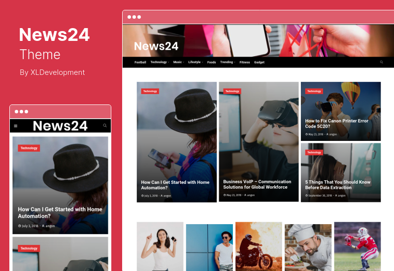 News24 Theme - Elementor Blog Magazine WordPress Theme
