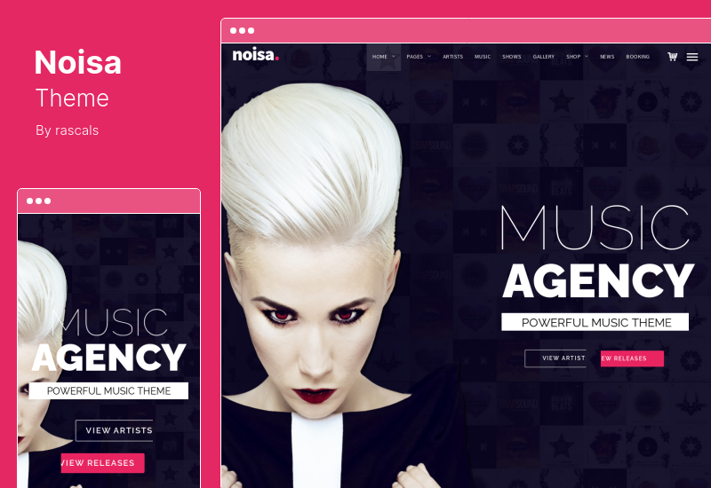 Noisa Theme - Music Producers, Bands  Events Theme for WordPress