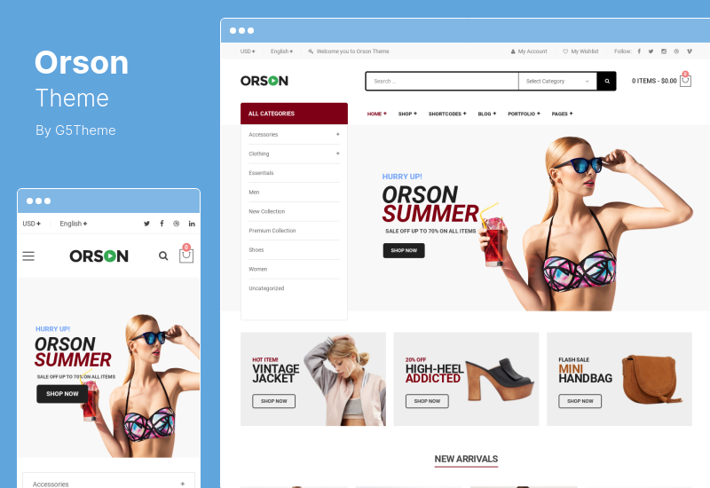 Orson Theme - WordPress Theme for Online Stores