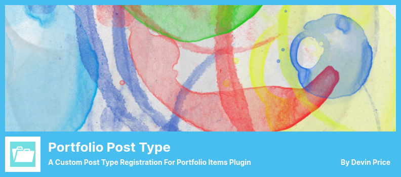 Portfolio Post Type Plugin - A Custom Post Type Registration for Portfolio Items Plugin