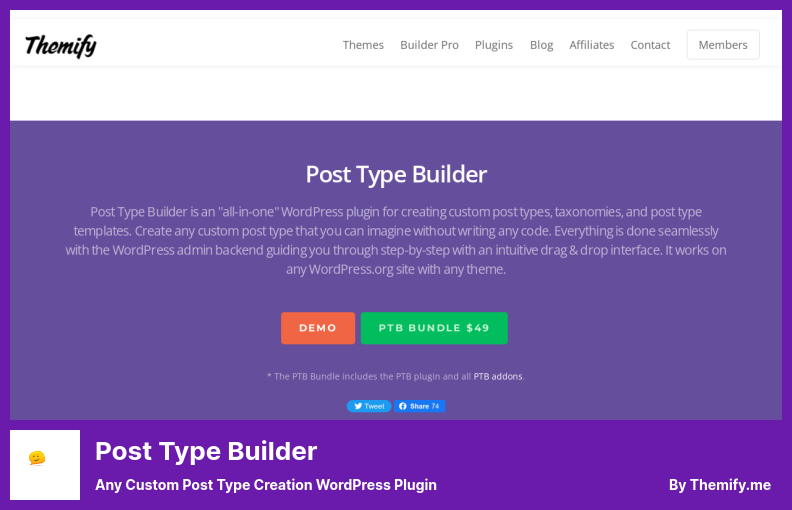 Post Type Builder Plugin - Any Custom Post Type Creation WordPress Plugin