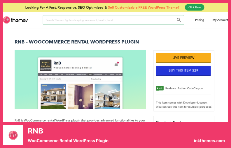 RNB Plugin - WooCommerce Rental WordPress Plugin