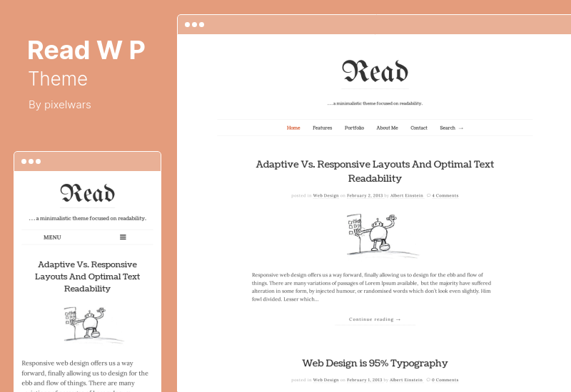 Read WP Theme - Minimalist Blog WordPress Theme