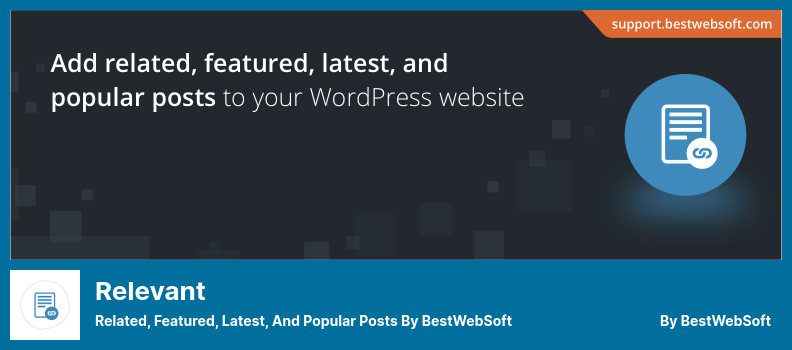 Relevant Plugin - Related, Featured, Latest, and Popular Posts by BestWebSoft