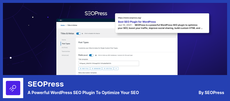SEOPress Plugin - a Powerful WordPress SEO Plugin to Optimize Your SEO