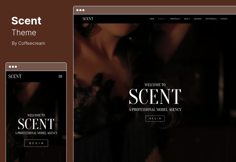 Scent Theme - Model Agency WordPress Theme