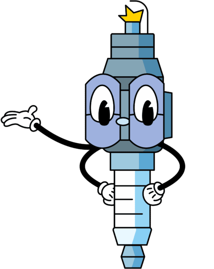 Graphic shows a 2D rendering of Sparky, WP Engine's unofficial mascot