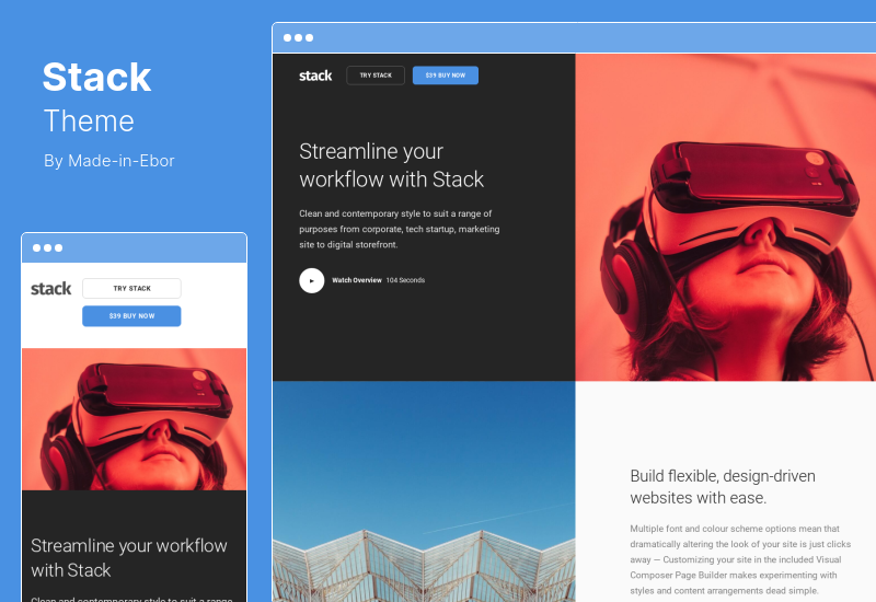 Stack Theme - Multi-Purpose WordPress Theme With Variant Page Builder & Visual Composer