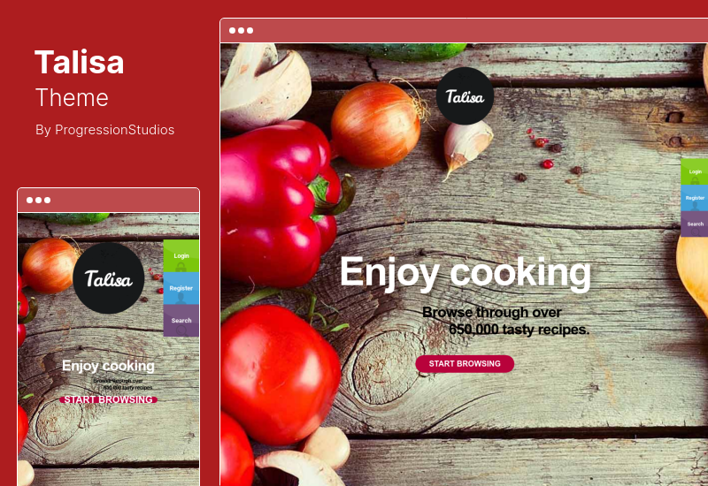 Talisa Theme - Food Recipes WordPress Theme