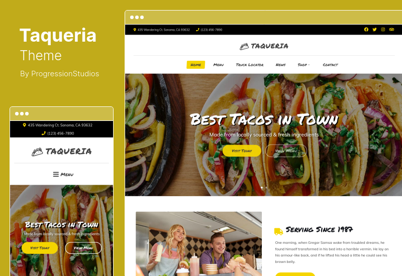 Taqueria Theme - Food Truck & Restaurant WordPress  Theme