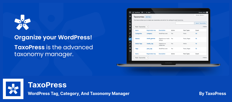 TaxoPress Plugin - WordPress Tag, Category, and Taxonomy Manager