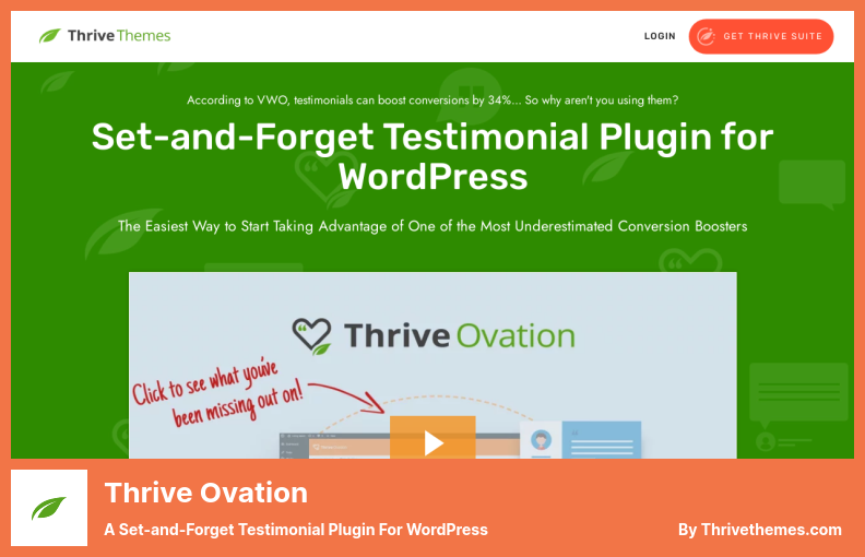 Thrive Ovation Plugin - a Set-and-Forget Testimonial Plugin for WordPress