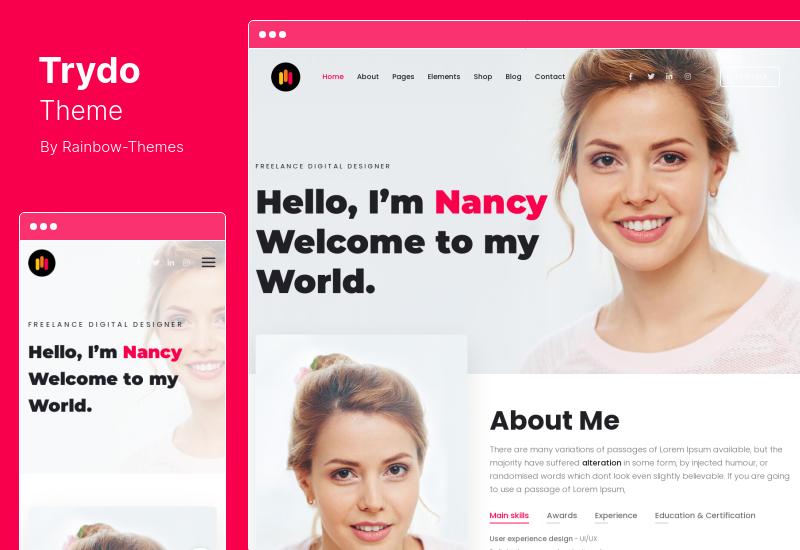 Trydo Theme - Agency Portfolio WordPress Theme