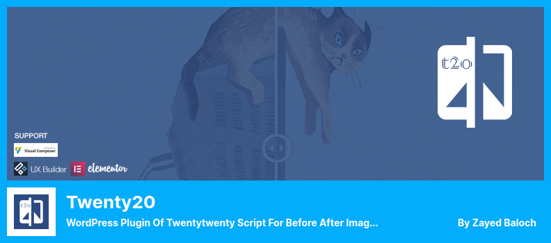 Twenty20 Plugin - WordPress Plugin of Twentytwenty Script for Before After Image Comparison
