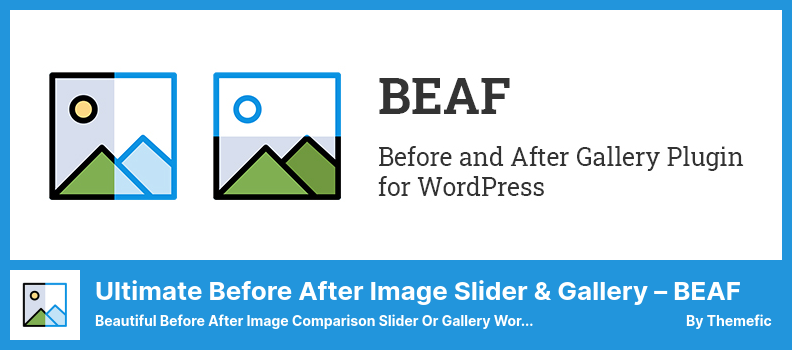 Ultimate Before After image slider & gallery – BEAF Plugin - Beautiful Before After Image Comparison Slider or Gallery WordPress Plugin