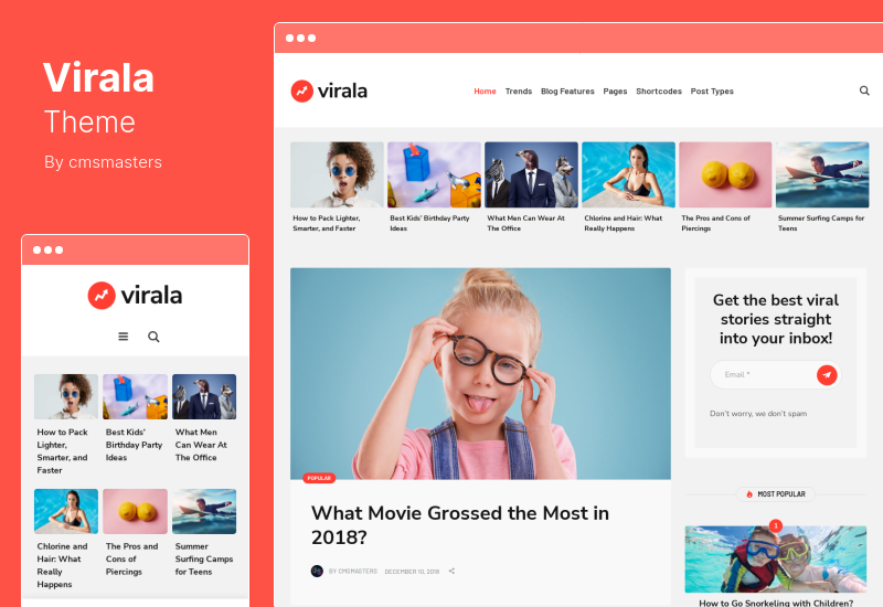 Virala Theme - Viral News  Magazine WordPress Theme