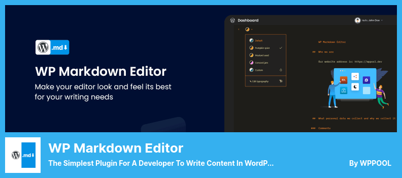 WP Markdown Editor Plugin - The Simplest Plugin for a Developer to Write Content in WordPress