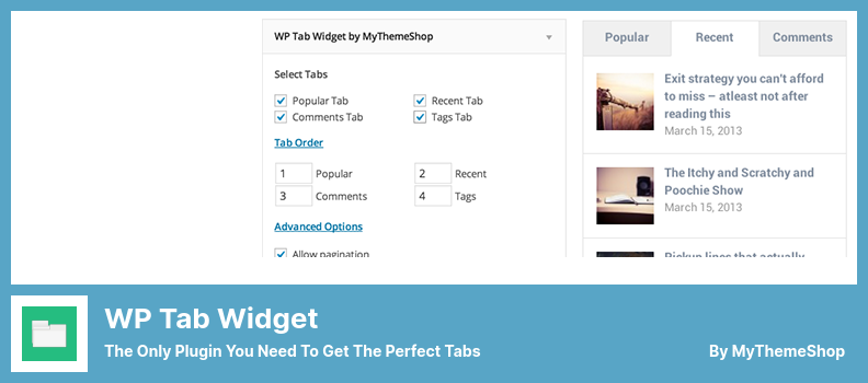 WP Tab Widget Plugin - The Only Plugin You Need To Get The Perfect Tabs