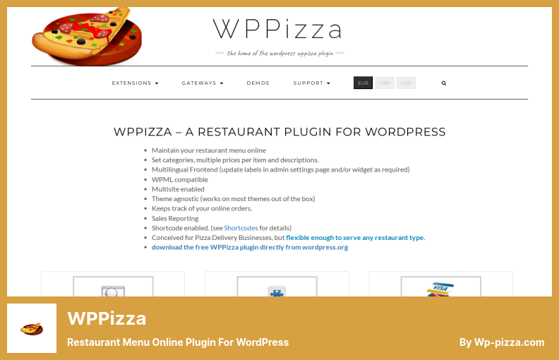 WPPizza Plugin - Restaurant Menu Online Plugin For WordPress