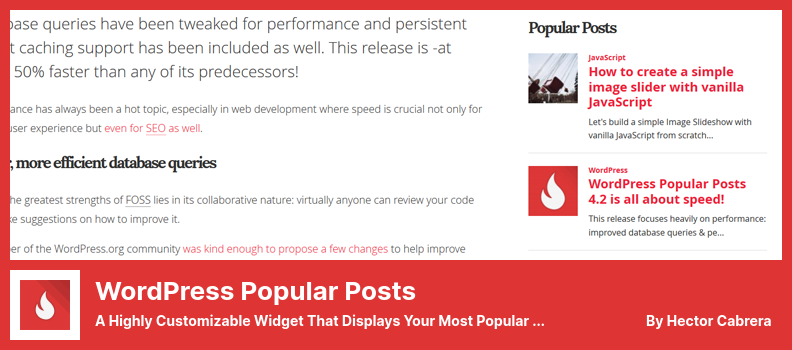 WordPress Popular Posts Plugin - a Highly Customizable Widget That Displays Your Most Popular Posts