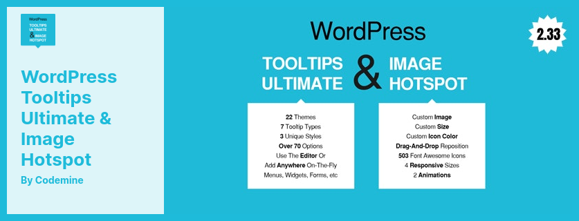 WordPress Tooltips Ultimate & Image Hotspot Plugin - Tooltips Insertion Inside Page or Post WordPress Plugin