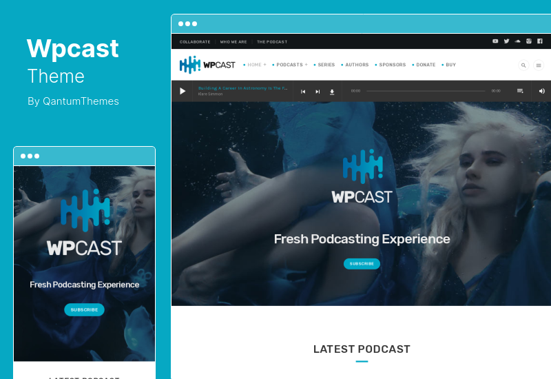 Wpcast Theme - Audio Podcast WordPress Theme