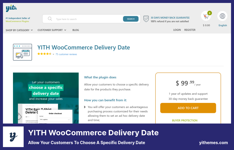 YITH WooCommerce Delivery Date Plugin - Allow Your Customers to Choose a Specific Delivery Date