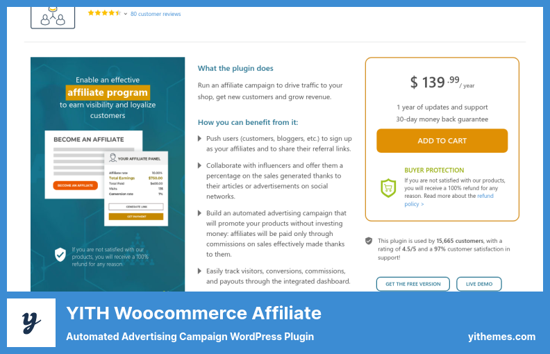 YITH Woocommerce Affiliate Plugin - Automated Advertising Campaign WordPress Plugin